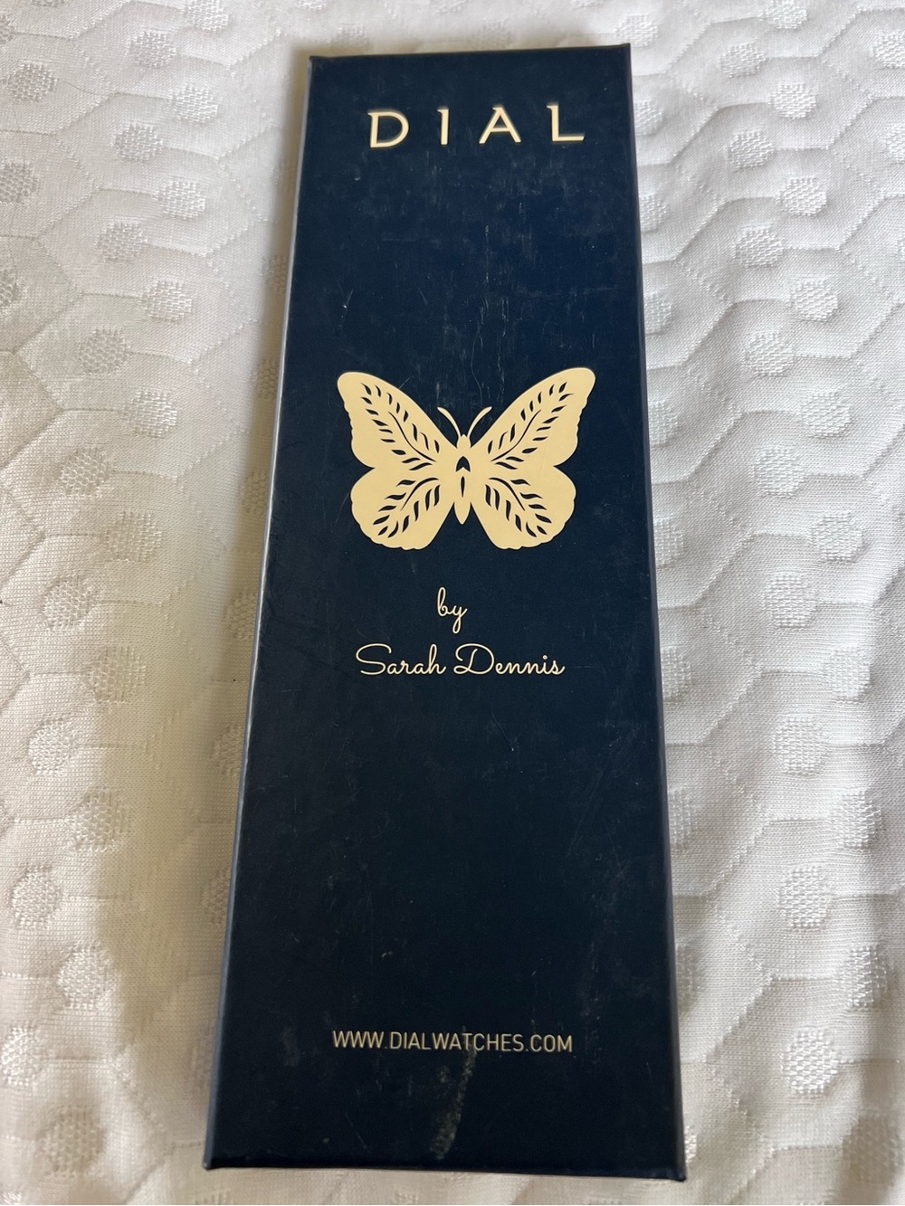 Dial by Sarah Dennis butterfly watch featuring rose gold-tone case